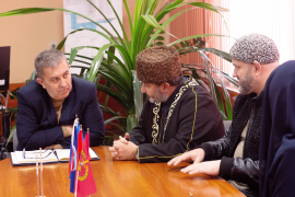 Муфтий Луганской Народной Республики посетил Главу Перевальского муниципального округа